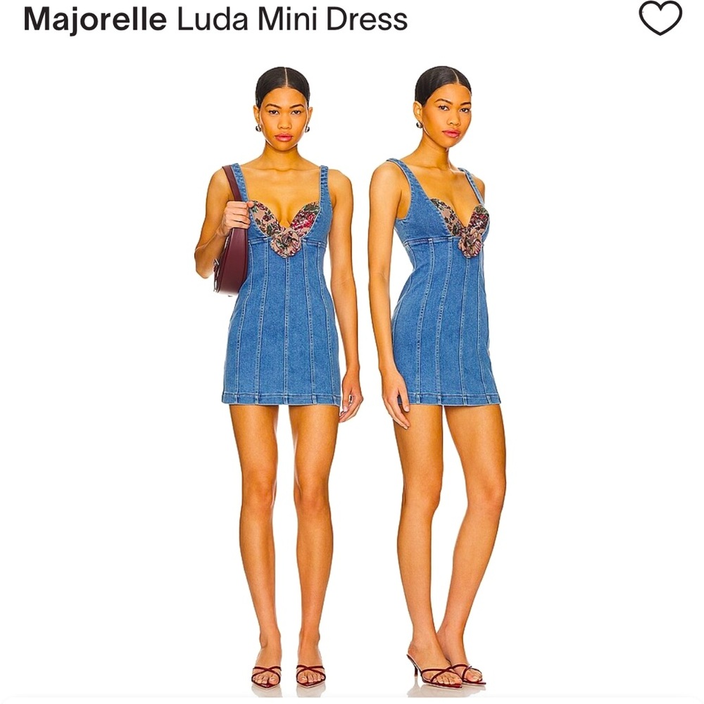 Luda Mini Denim mini dress Majorelle size Medium perfect